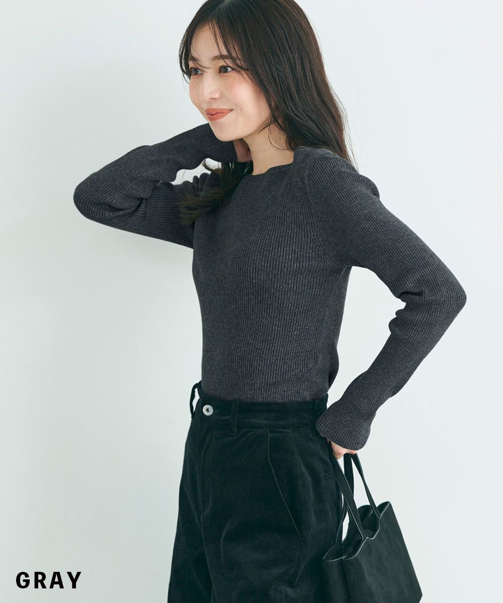 新品アパルトモン ドゥーズィエムクラス　ボートネックリブニット L'Appartement ボートネック リブニット ドゥーズィエムクラス