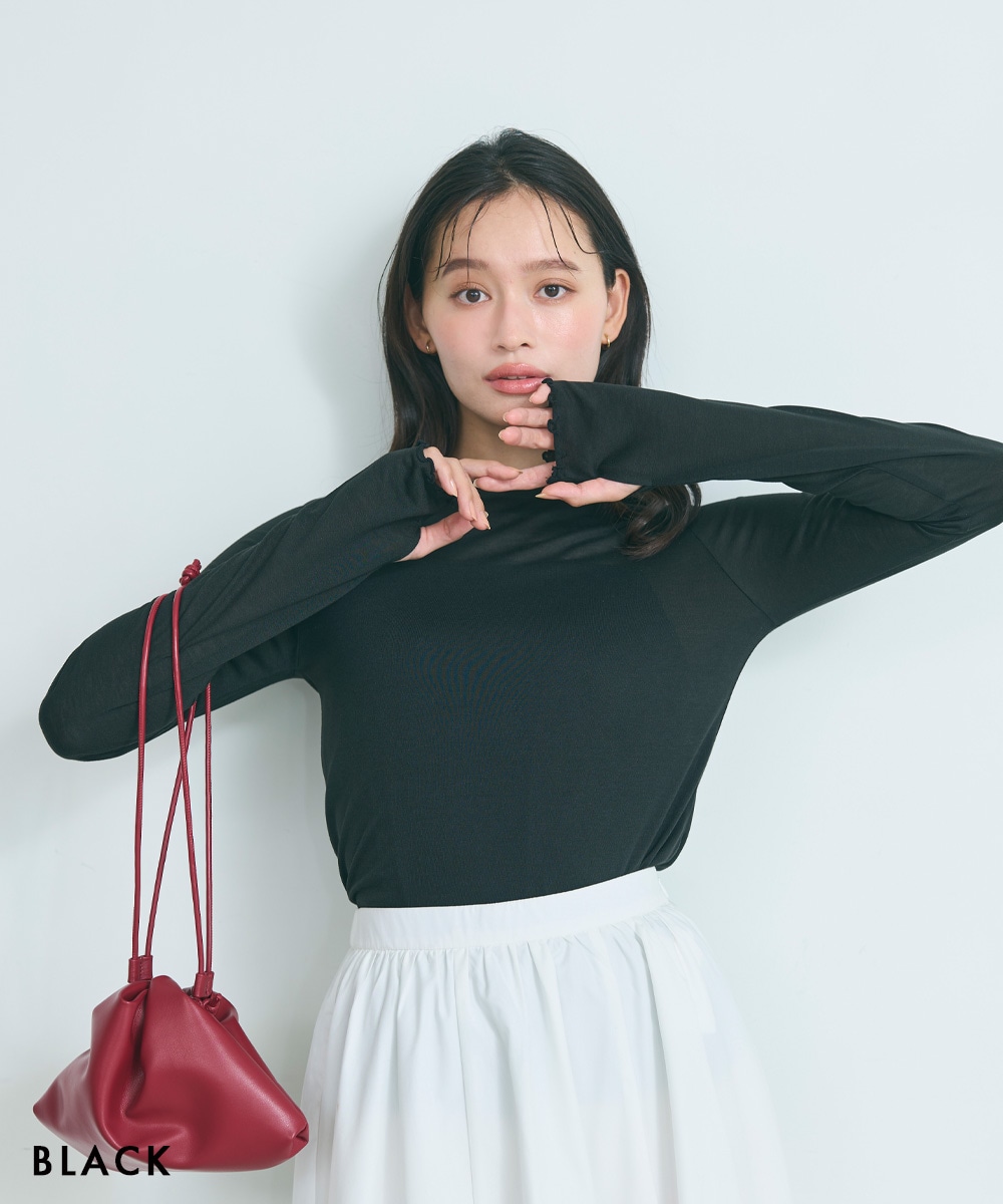 はや　24日配達 GU公式 | シアーシャーリングT(長袖)Q+E