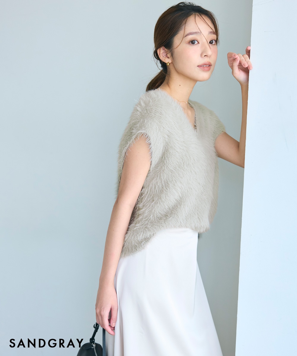 HARUKA DESIGN】シャギーVネックベスト 【宅配便】 | すべての