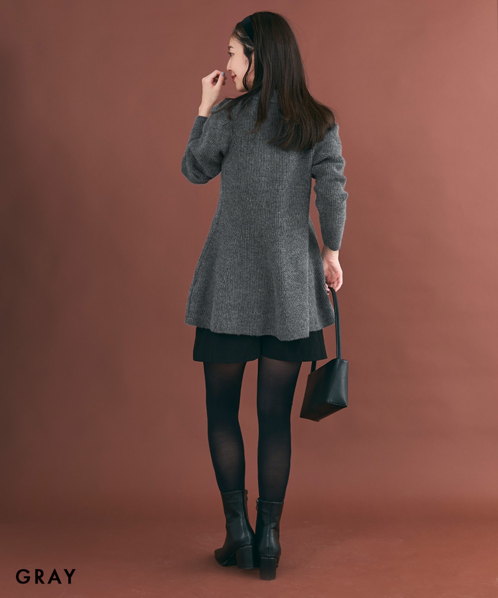 襟付きペプラムニット 【宅配便】 | すべての商品 | BASEMENT online