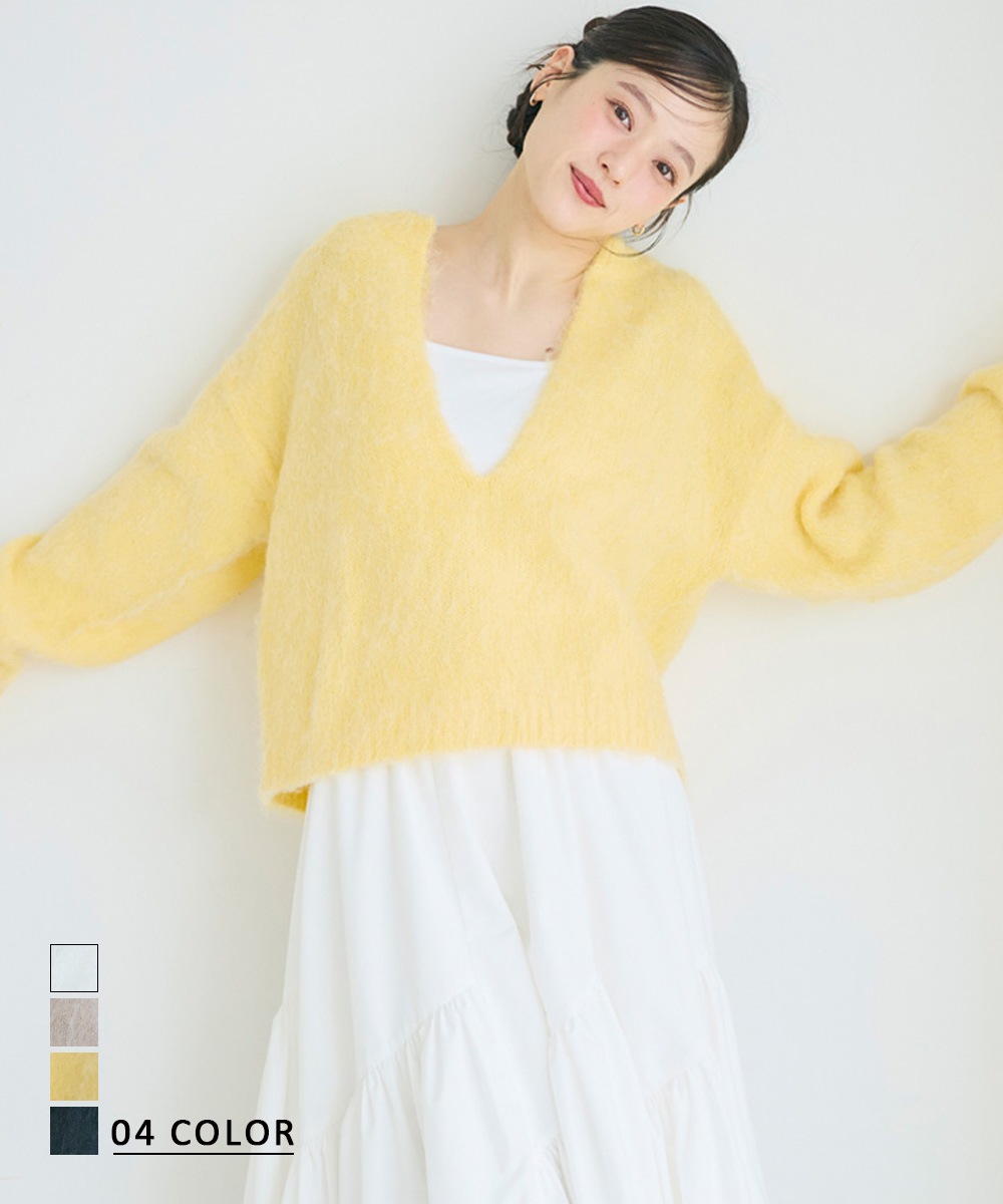 モヘアスキッパーニットトップス 【宅配便】 | すべての商品