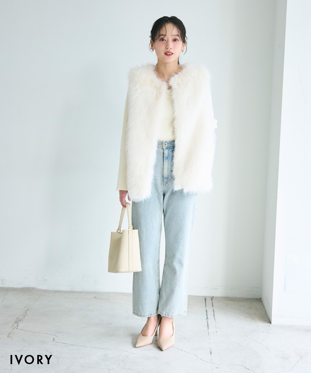 ノーカラーフェイクファーベスト【宅配便】 | すべての商品 | BASEMENT