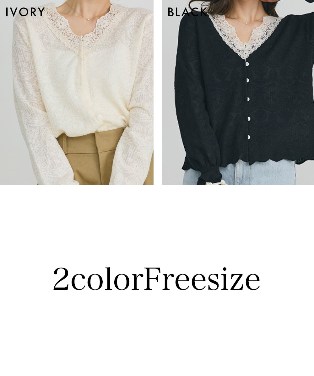 レースキャンディスリーブトップス【宅配便】 | 新作 | BASEMENT online