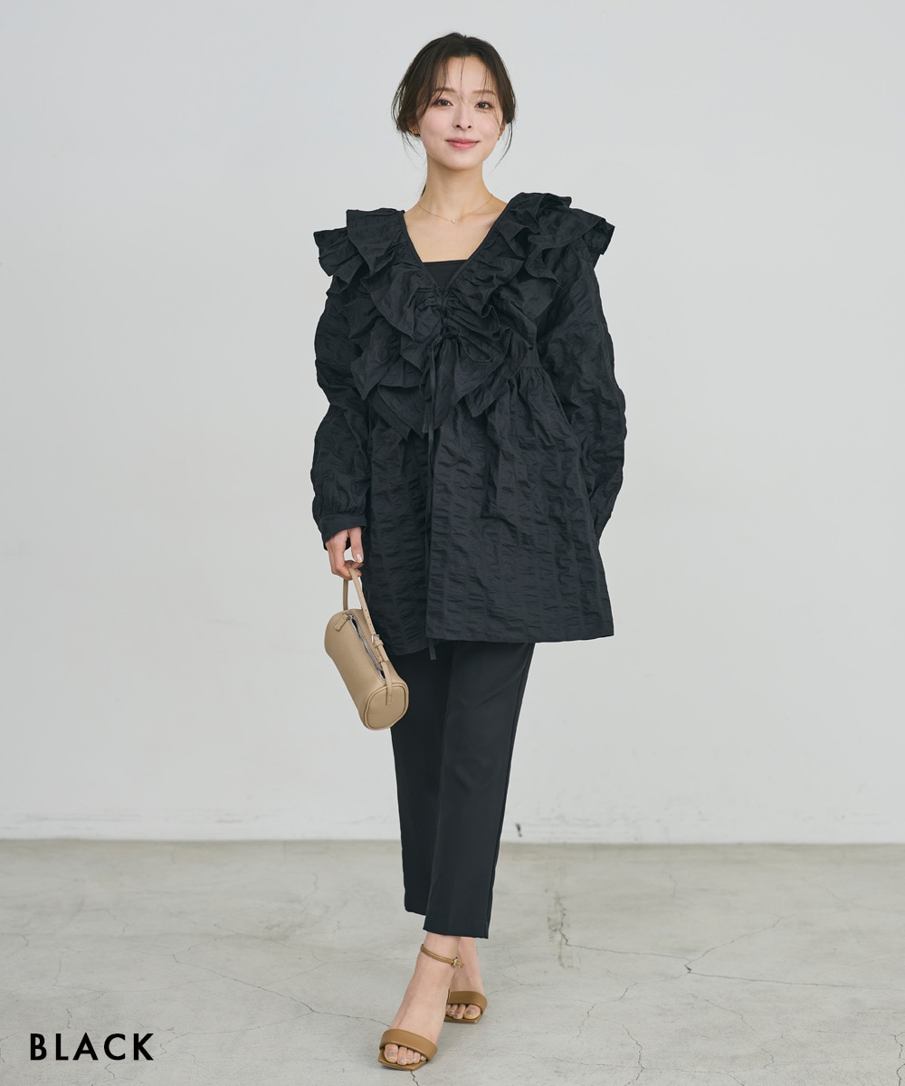 フリルチュニック【宅配便】 | 新作 | BASEMENT online