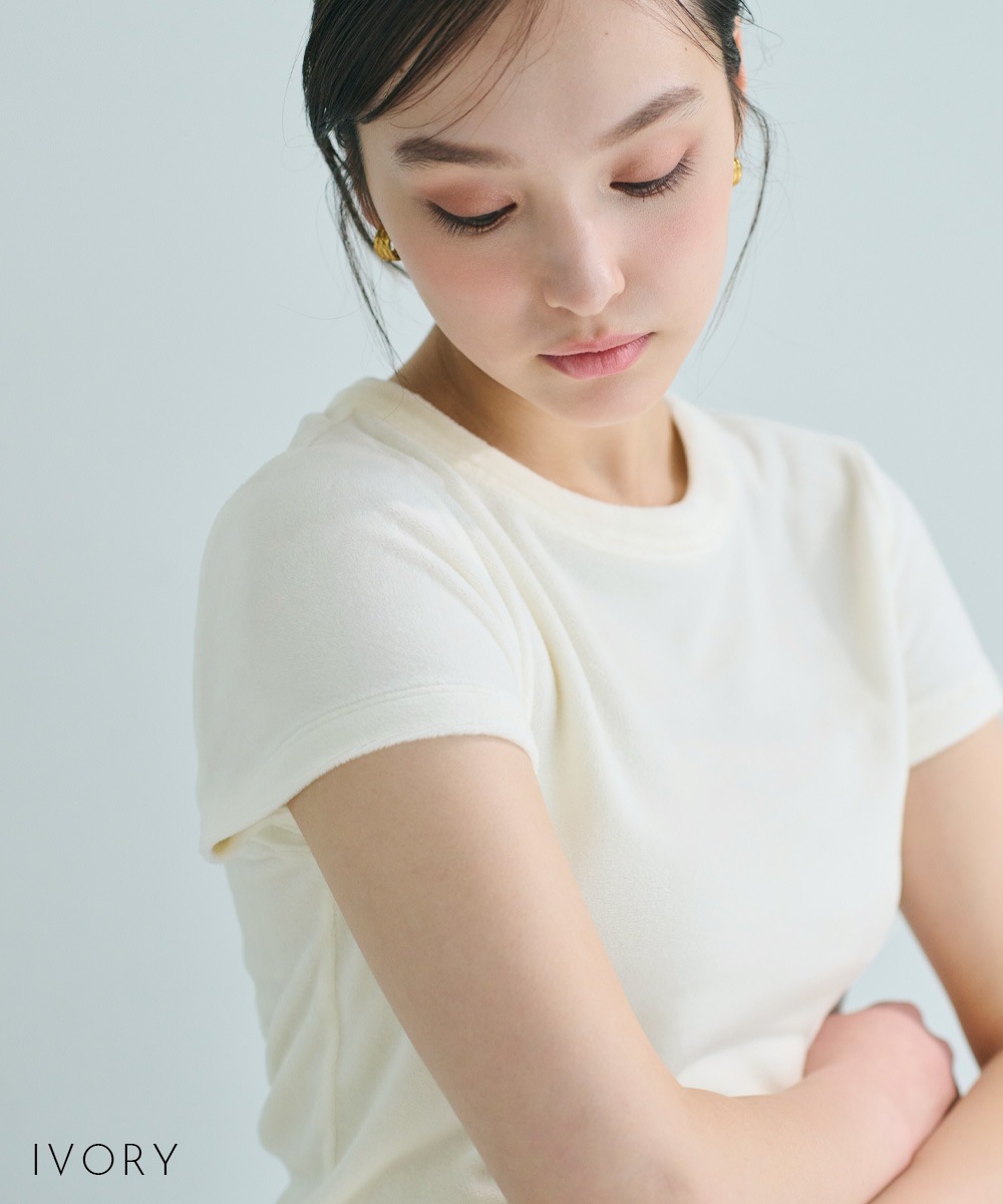 MIYU DESIGN】ベロア半袖Tシャツ【宅配便】 | すべての商品 | BASEMENT