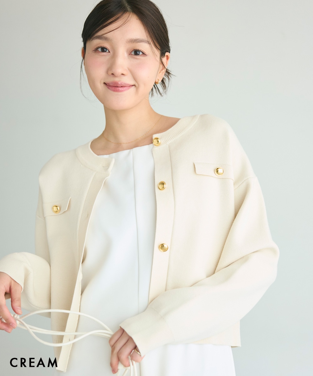 HARUKA DESIGN】ゴールドボタンカーディガン【宅配便】 | すべての商品
