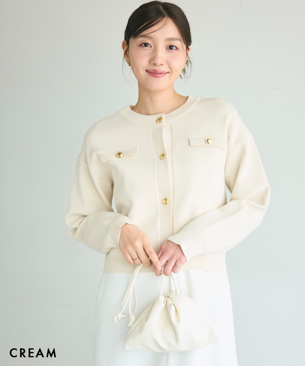 HARUKA DESIGN】ゴールドボタンカーディガン【宅配便】 | すべての商品