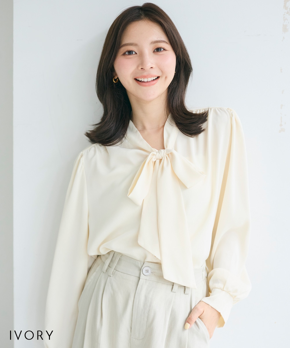 サテンボウタイブラウス【宅配便】 | すべての商品 | BASEMENT online