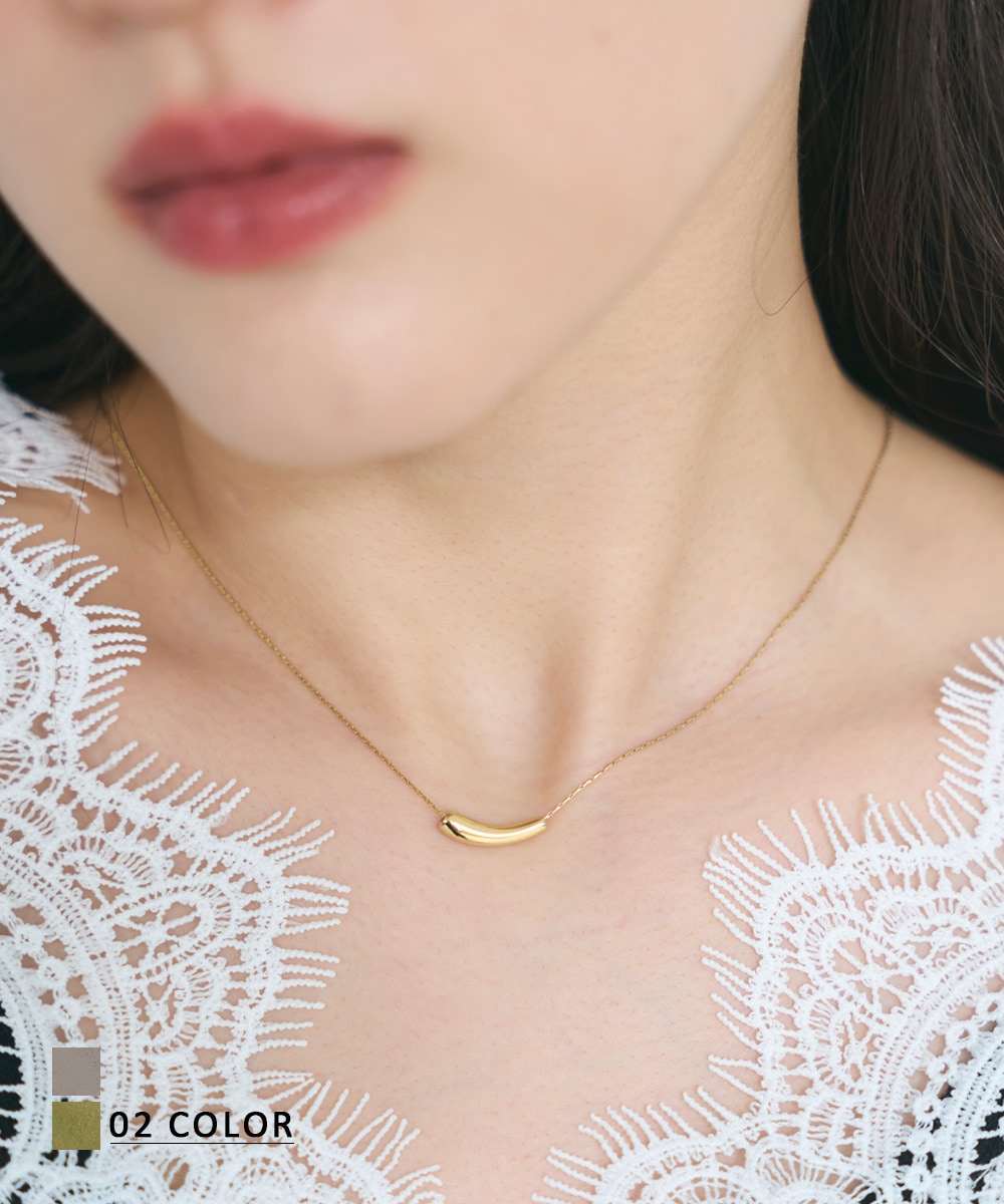 ウェーブモチーフネックレス