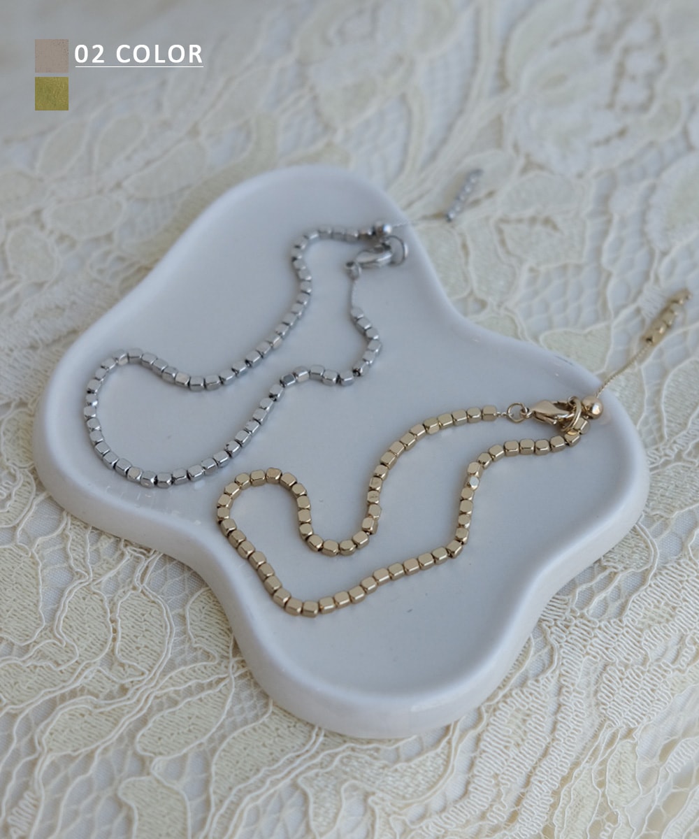 スクエアストーンブレスレット