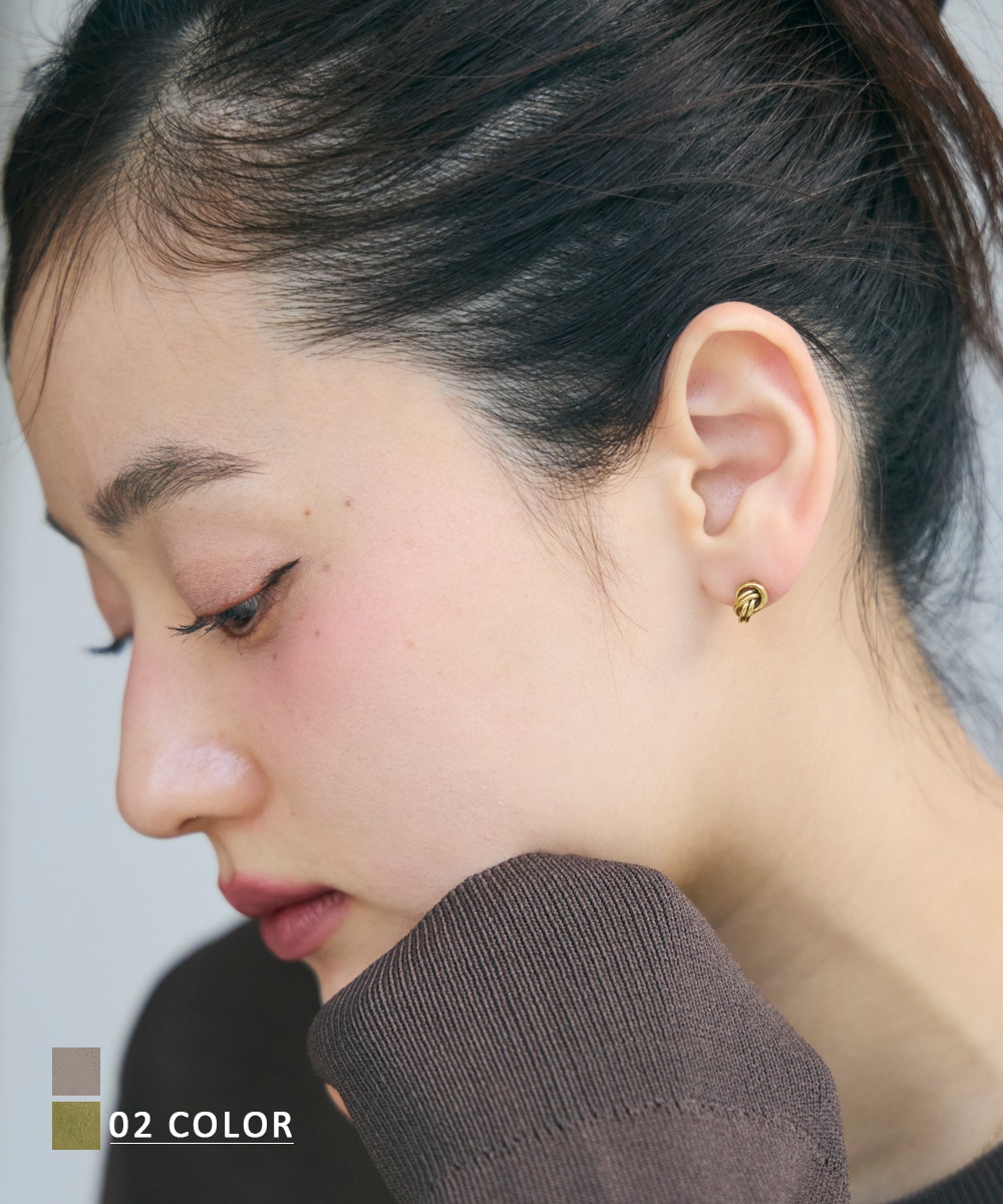 レイヤードリングピアス