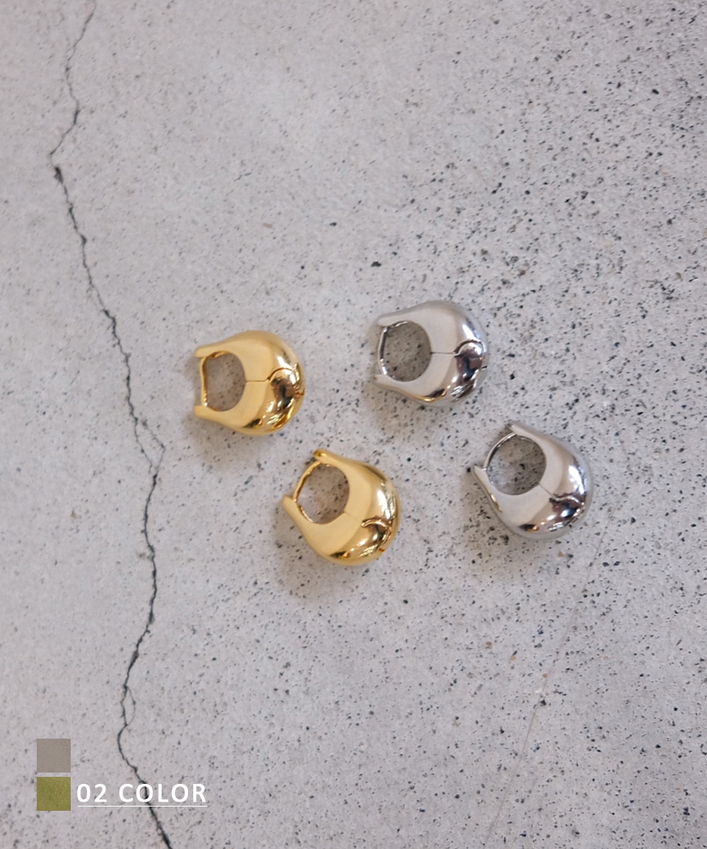 デフォルメフープピアス