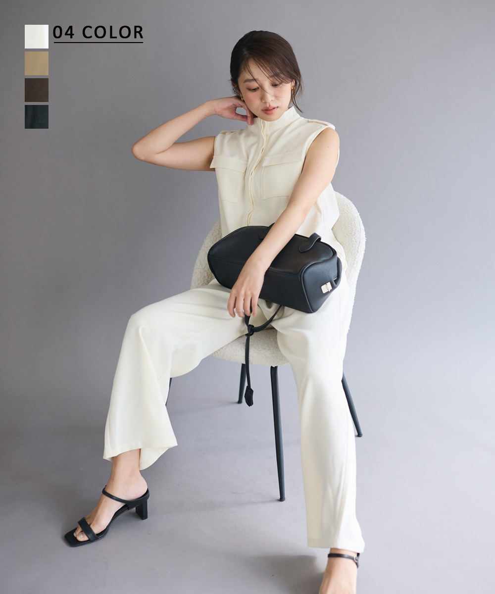 【MAAYA DESIGN】スタンドカラージャンプスーツ