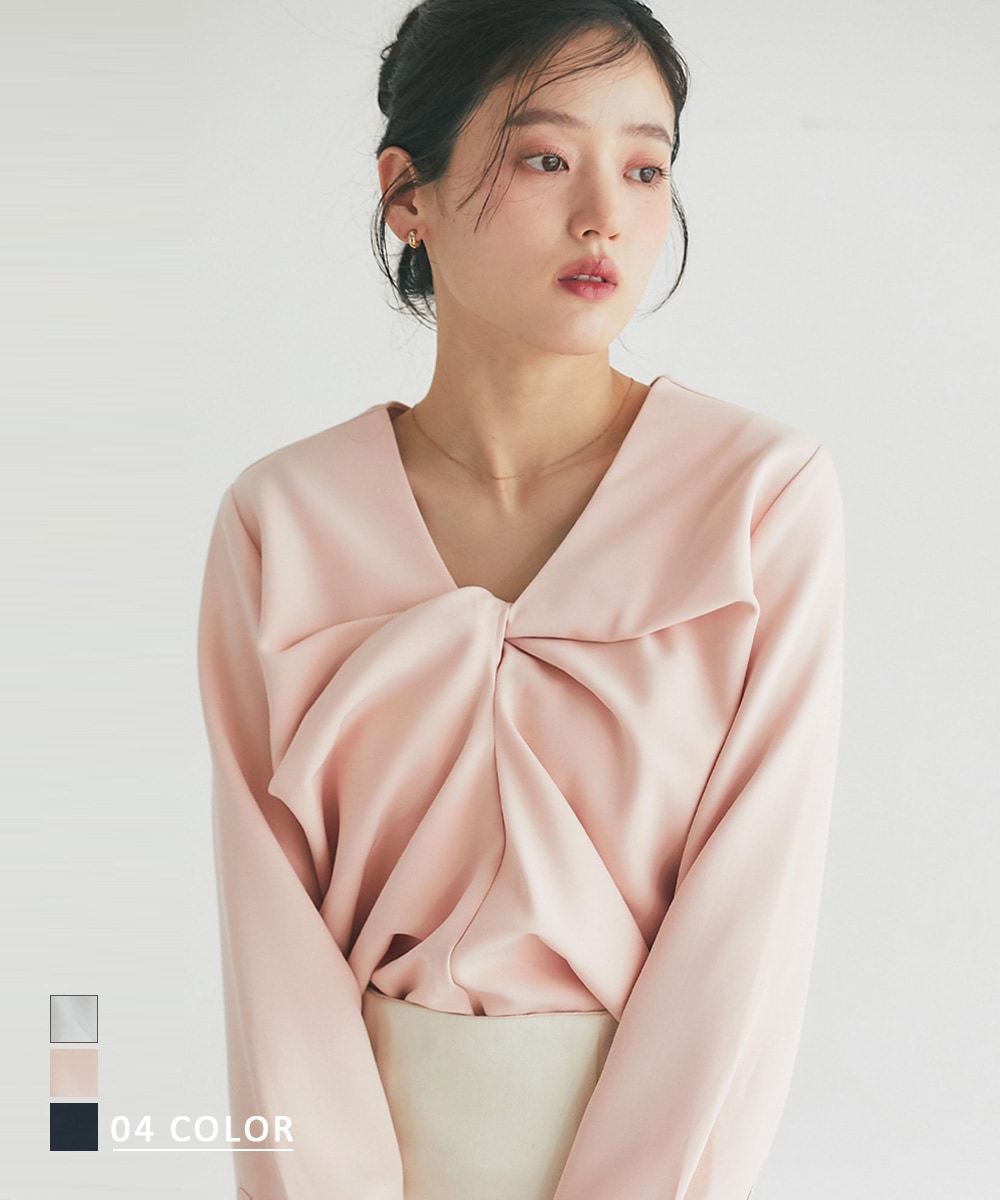 【KANA DESIGN】フロントツイストトップス