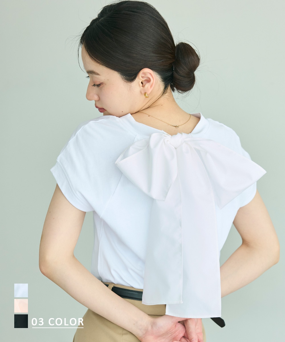 2wayボウタイリボンTシャツ