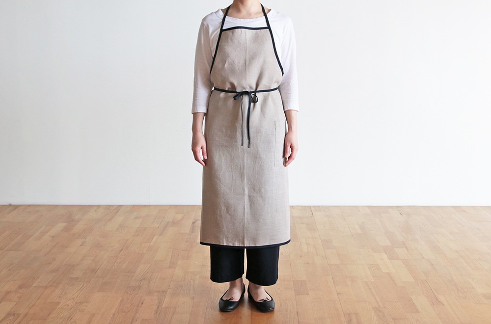 fog linen work　フォグリネンワーク　パイピングエプロン