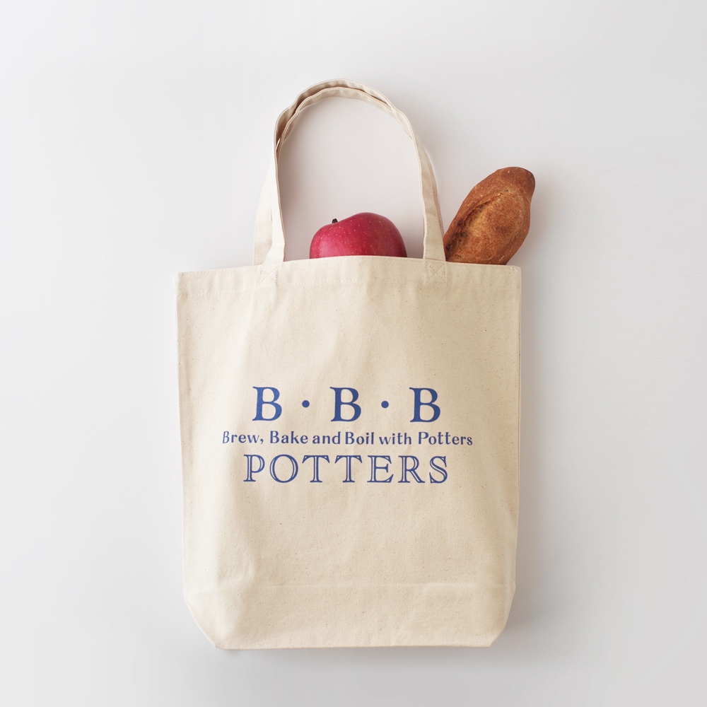 B・B・B　POTTERS　ロゴトートバッグ　S　ナチュラル