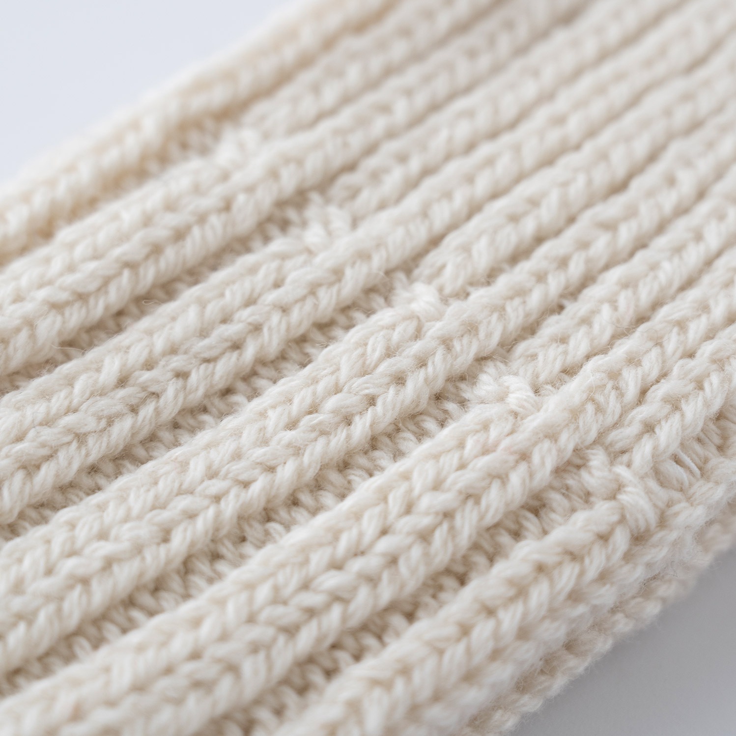 ウォッシャブルソフトウール チャンキーリブソックス