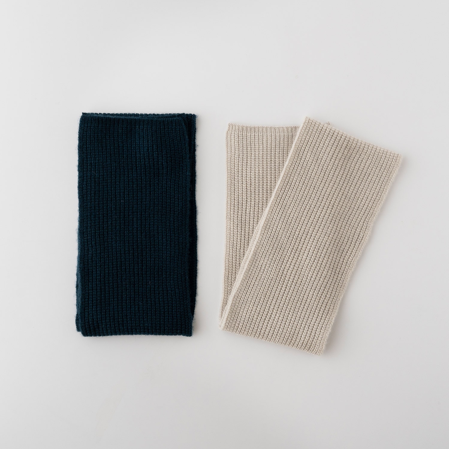 カシミヤno.1 Ribbed Mini Stole