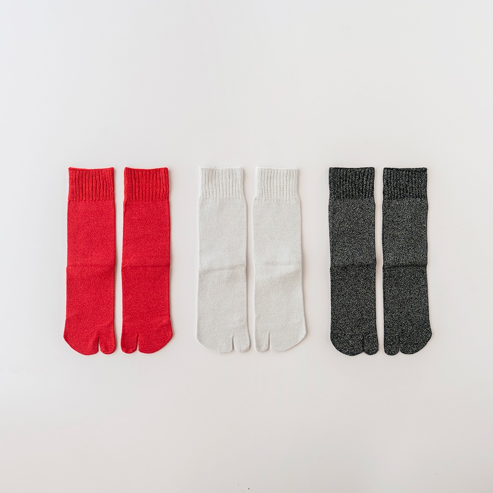 メンズ ラメタビソックス