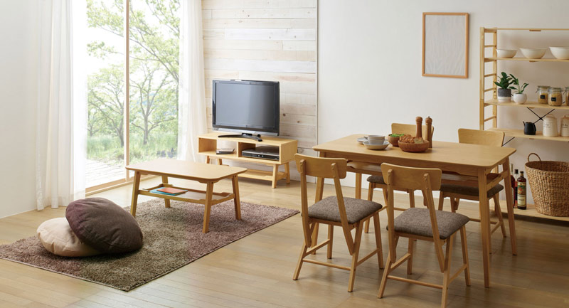 【RUSHUNA / LOCK 120テーブル】ダイニングテーブル カジュアルダイニング「RUSHUNA／LOCK」｜家具・インテリアの