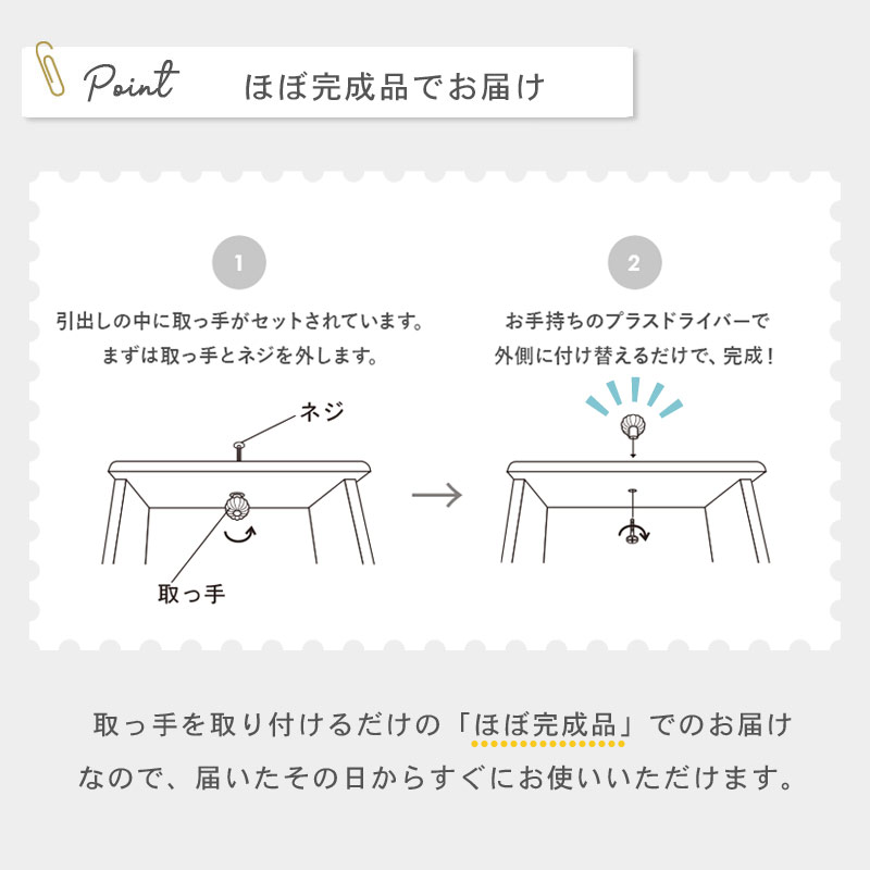 シャビー調 ４段 ランドリーチェスト　イメージ