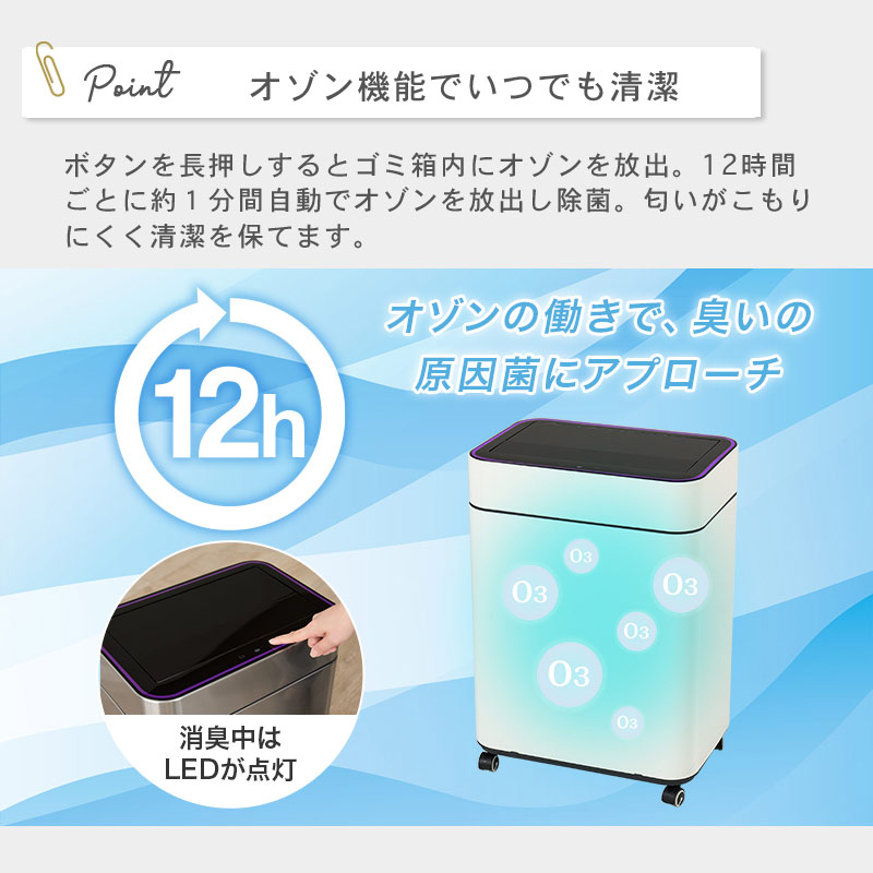 センサー付きダストボックス スクエア イメージ