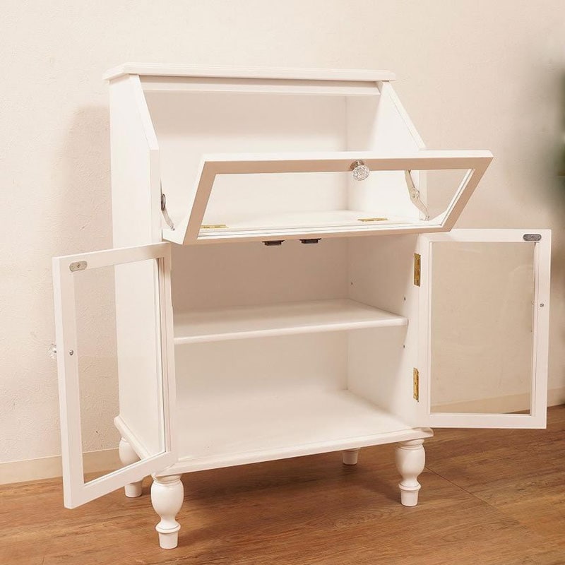 B-COMPANY　アンティークガラスキャビネット ガラスキャビネット｜B-COMPANY公式オンラインショップ