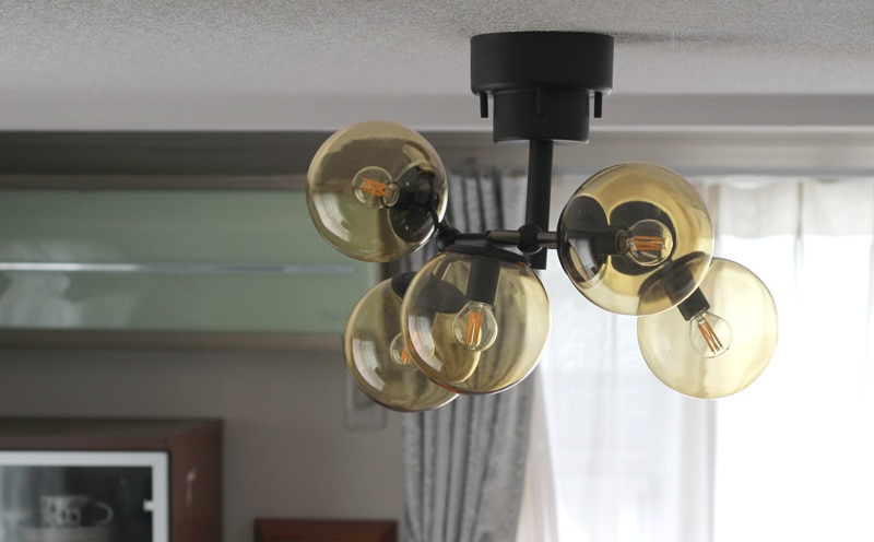 タイニー ガラスシーリングライト 6灯 イメージ