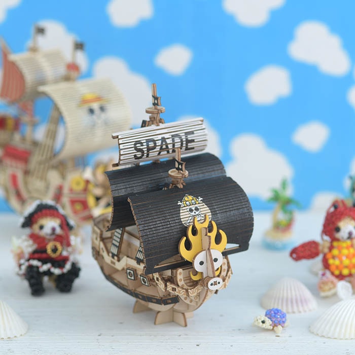 立体パズル 木製 Ki Gu Mi ワンピース スペード海賊団の海賊船 すべての商品 Beadsmania