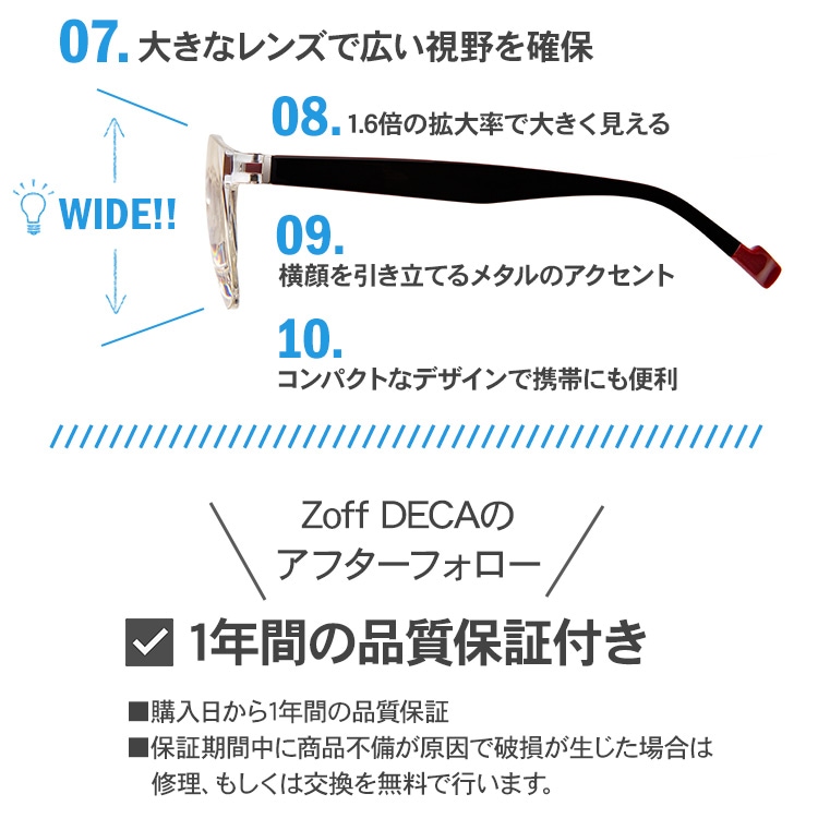 Zoff DECA 正規品 メガネ型ルーペ 1.6倍 アイテムで探す,工具・便利道具,便利道具 BeadsMania
