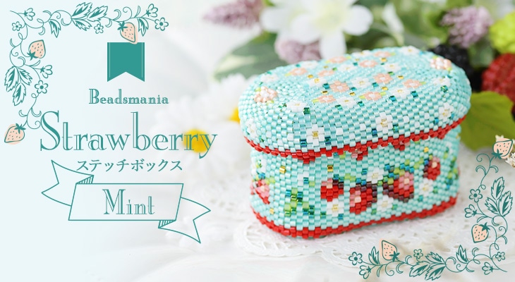 ステッチボックス〜Strawberry・Mint〜  