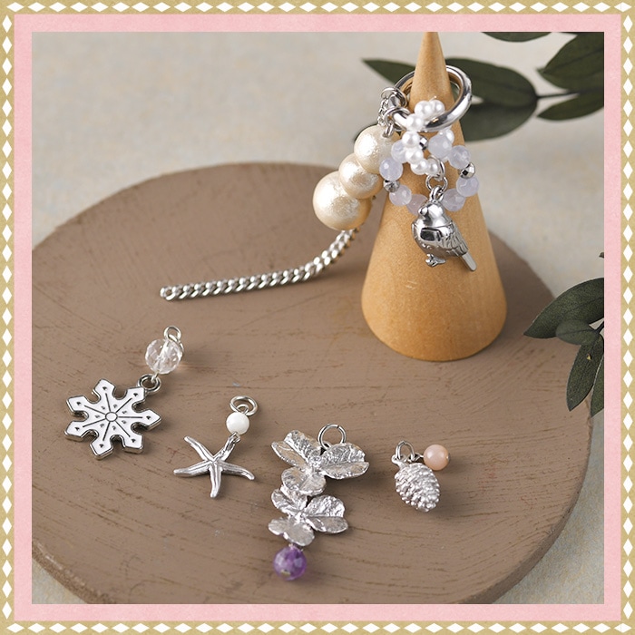 クリスマスツリーイヤリング＆スノークリスタルイヤリングセット