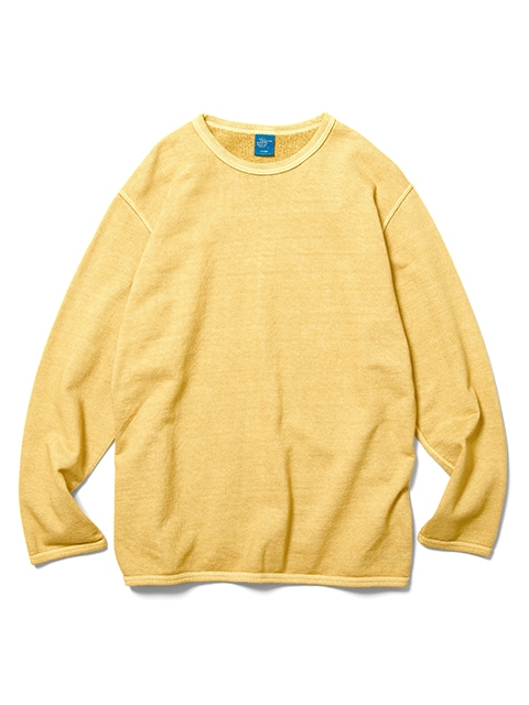 SOLOV ソロヴ リブ ロングスリーブ カットソー 2024AW イエロー UNITED ARROWS green label relaxing 【WEB限定】＜at ease