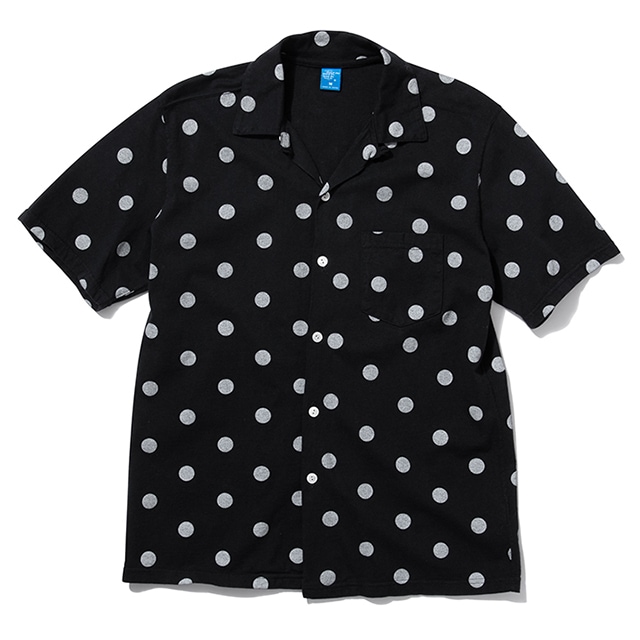 ドットショートスリーブオープンTシャツ