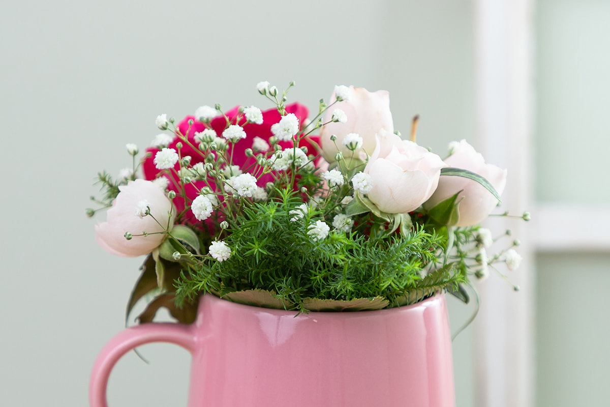 商品画像 選べるバースデーマグカップ 今月のフラワーアレンジ 裏側