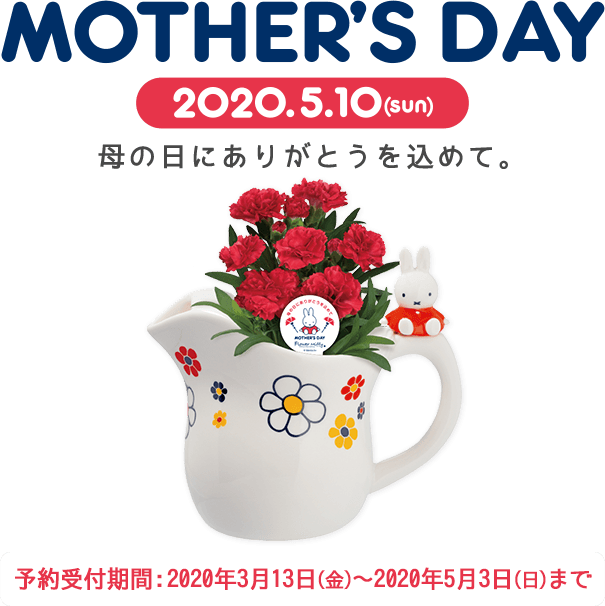 母の日2020特集｜ミッフィーのお花屋さん Flower Miffy ネットショップ