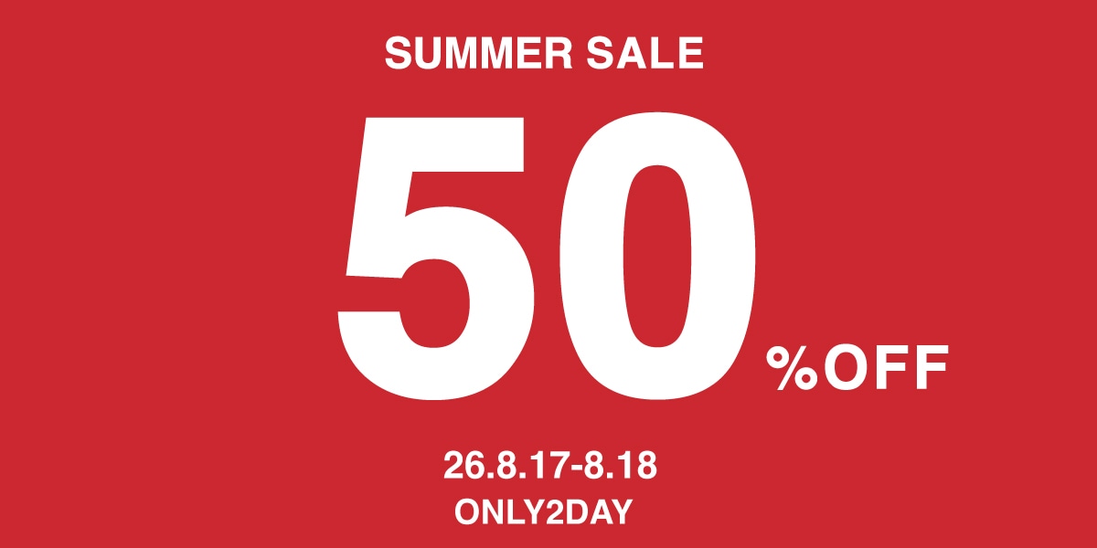 26年春夏アイテム 全品50%off