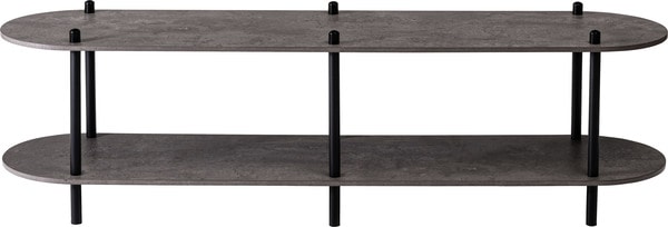 新品】オープンラック2段 ブラック スチール 155cm幅 見せる収納