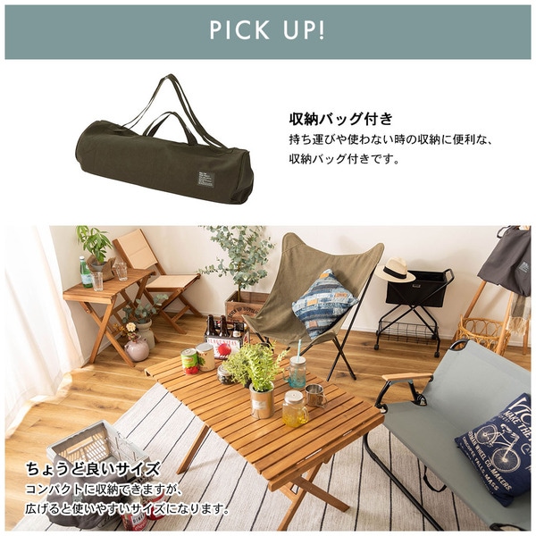 新品】ロールトップハイテーブル L 100cm幅 折りたたみ ブラウン 収納