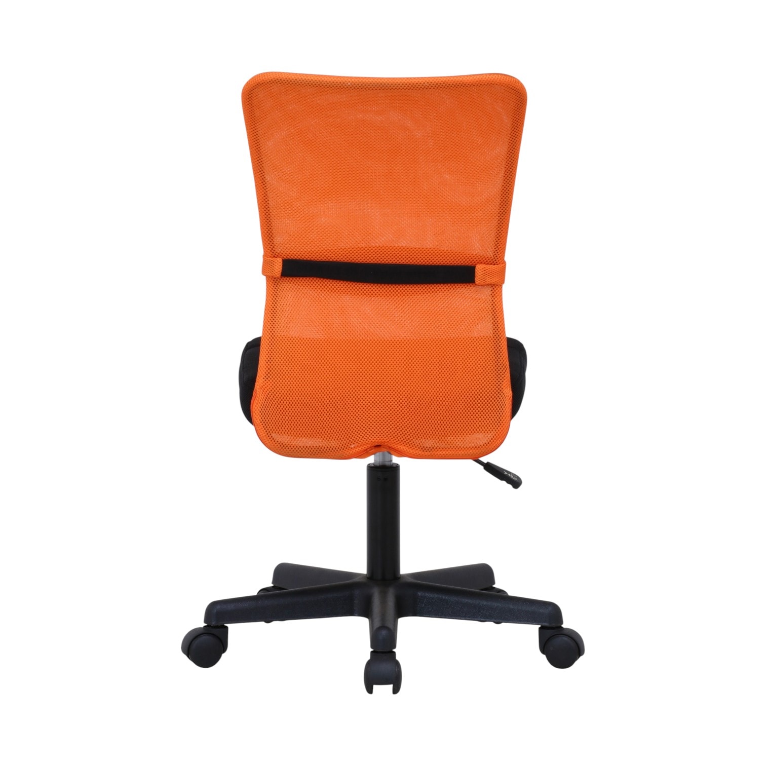 新品】オフィスチェア オレンジ メッシュ デスクチェア 肘無し BR004