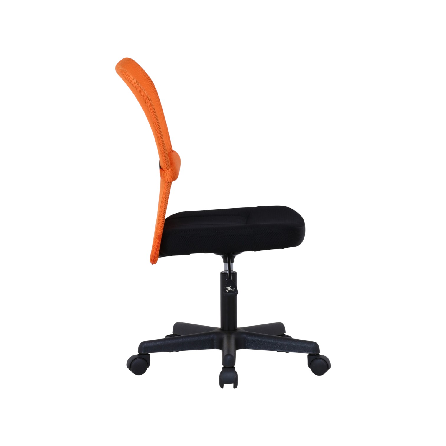 新品】オフィスチェア オレンジ メッシュ デスクチェア 肘無し BR004