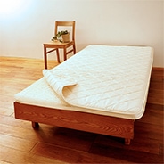 ウールフィーユ×プロファイルウレタン敷き布団【カセット式】+ハニカムメッシュパッド