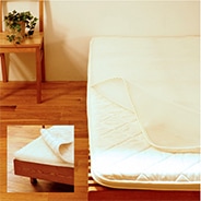 ウールフィーユ×洗える中芯敷き布団【カセット式】+ハニカムメッシュパッド