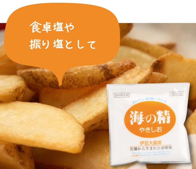 海の精やきしお 詰め替え用＜60g＞ ビオ・マルシェ こだわりの商品,調味料・ルゥ,調味料の通販サイト【ビオ・マルシェのネットショップ】