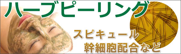 ハーブピーリングスピキュール幹細胞配合など