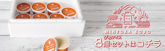 【みねおか工房】みねおかアイス:房州びわ8個セットはコチラ
