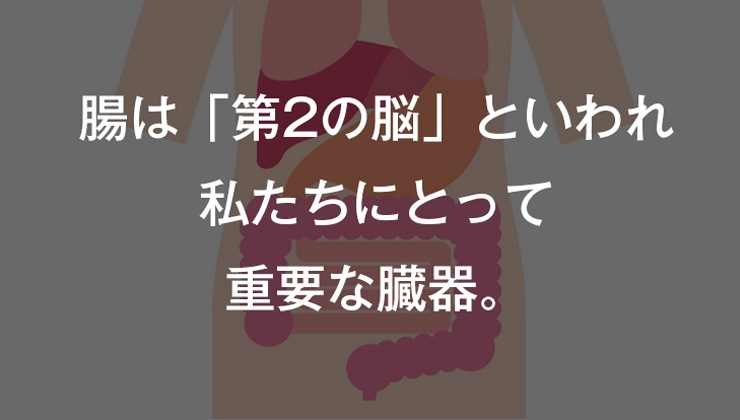 腸は「第2の脳」といわれ
私たちにとって
重要な臓器。