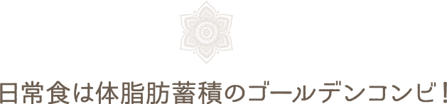日常食は体脂肪蓄積のゴールデンコンビ!