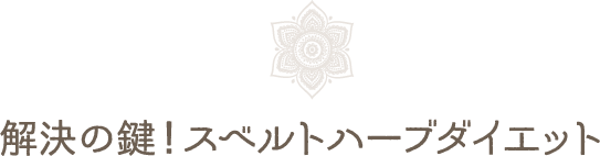 解決の鍵!スベルトハーブダイエット